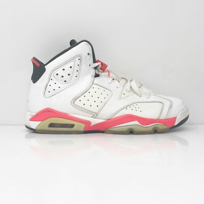 

Nike Boys Air Jordan 6 384665-123 Белые кроссовки для баскетбола Размер 7Y, Белый, Air Jordan 6
