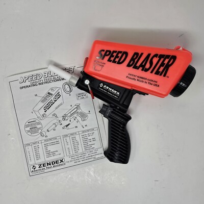 Zendex Speed Blaster Abrasive Media Handheld Red 007R - Gravity Feed High Speed