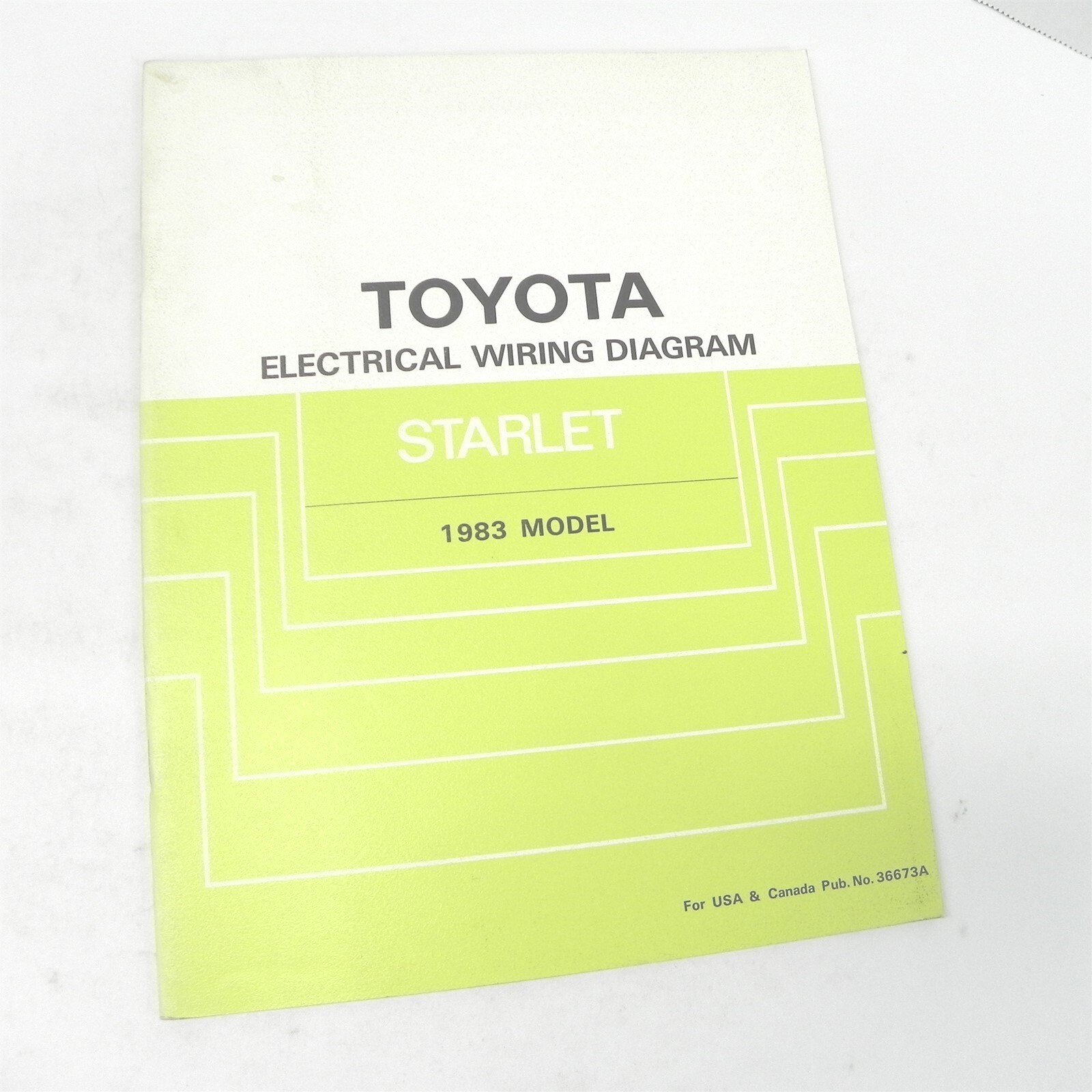 VTG 1983 TOYOTA STARLET ELECTRICAL WIRING DIAGRAM SERVICE
