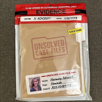 UNSOLVED CASE FILES: Cold Case Murder Mystery Game: Harmony Ashcroft