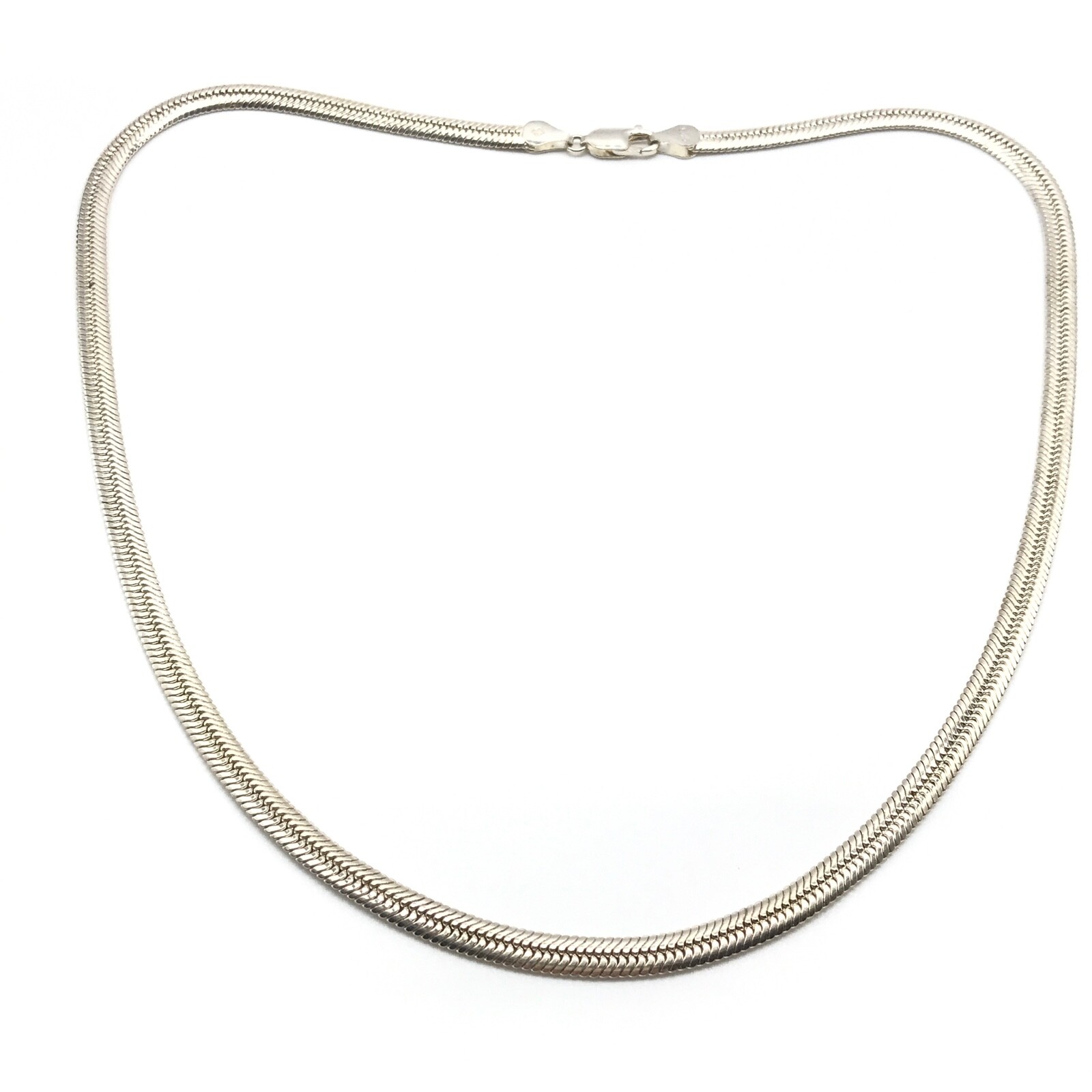 ★SENTIMENTS★ NO.510 [SILVER] LACE LINE CHIAN NECKLACE 5mm Silver Cable Chain Necklace | Classy Women Collection