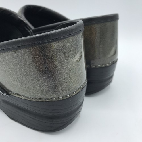 Dansko Professional Colorful Patent Comfort Clogs Size 8 Oil Slick Sparkle