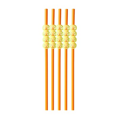 Spooky Themed Party Straws Ghost Pumpkin Halloween Drinking Set Decor
