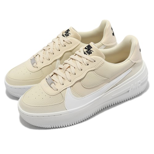 Nike Wmns AF1 PLT.AF.ORM Fossil Ivory White Women Air Force 1 Casual DJ9946-200