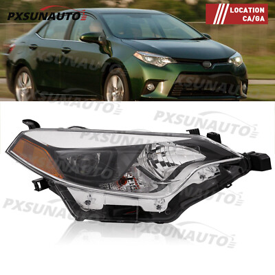 Headlights For 2014 2015 2016 Toyota Corolla Headlamps Right RH Passenger Side