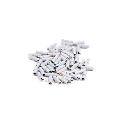 50x Light Bluish Gray Lego Technic Pin without Friction Ridges Lengthwise - 3673