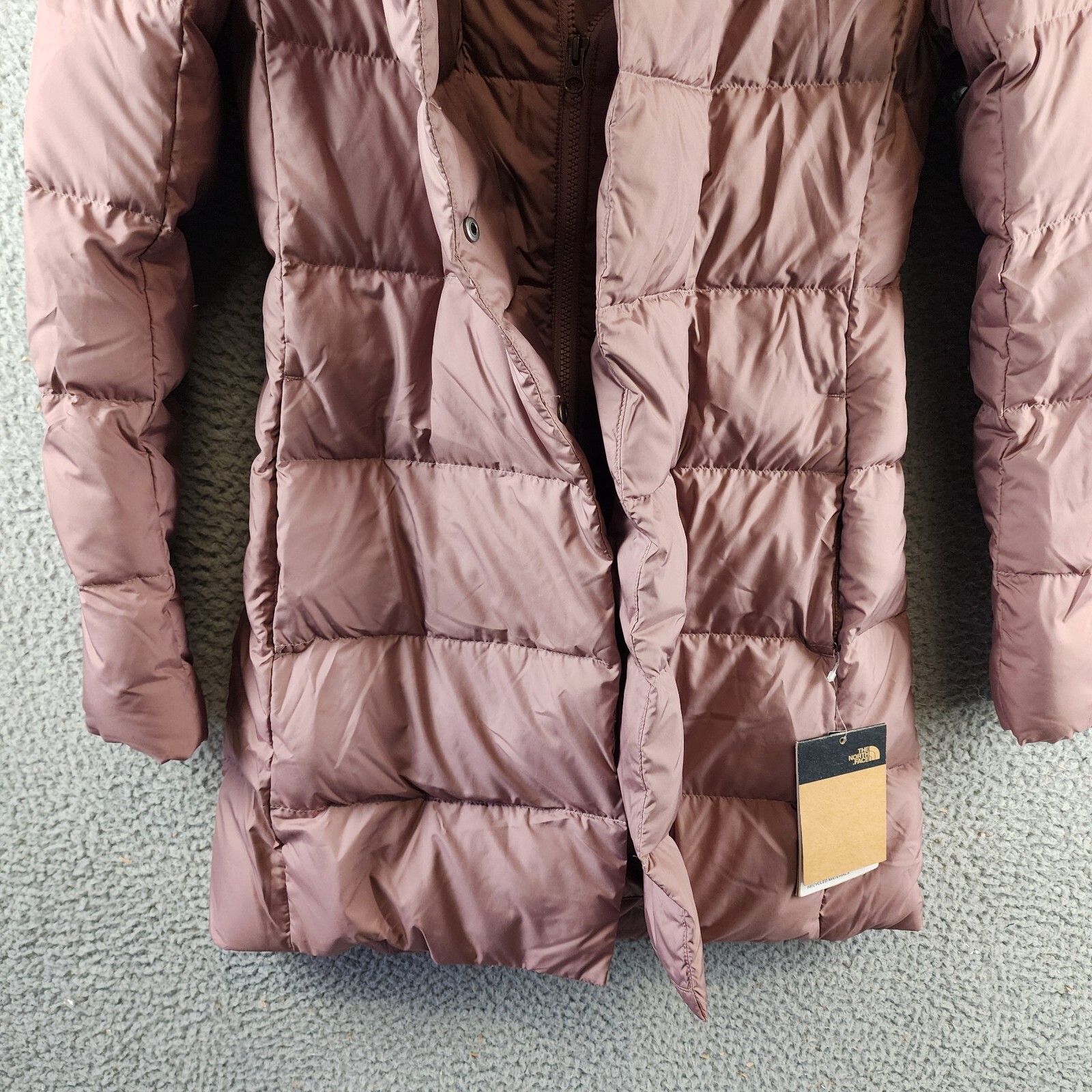 The North Face New Dealio Down Parka Women's XS Twilight Mauve Zip/Snap Closure - Picture 3 of 20