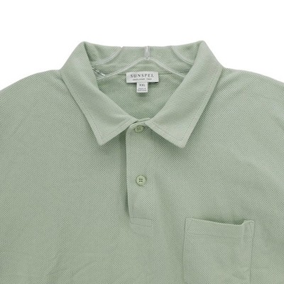 SUNSPEL Riviera Polo Shirt hort Sleeve James Bond Pocket Mint Green XXL