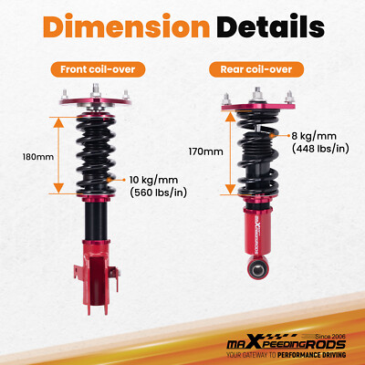 MaXpeedingrods Coilovers Lowering Kit for Subaru WRX STI (VA) 2015-2021