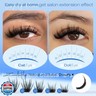 Wispy Lash Clusters Natural Eyelash Clusters D-Curly Lash Extensions DIY Individual Lashes 10-18MM Eyelash Extensions 200Pcs Cluster Eyelash Extensions by ZANLUFLY