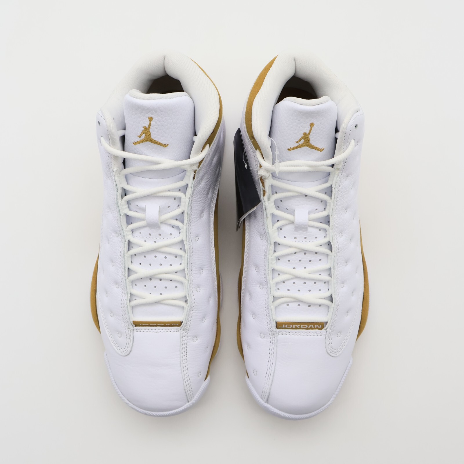 jordan 13 black white gold