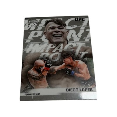 2024 Topps Chrome UFC Diego Lopes Impact Point Insert IP7 Featherweight MMA Card