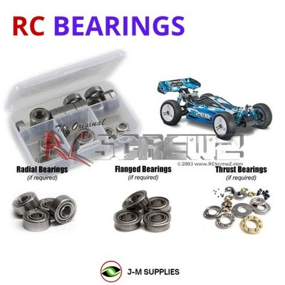 RCScrewZ Metal Shielded Bearing Kit dur038b for Duratrax 835E 1/8th Buggy | KIT