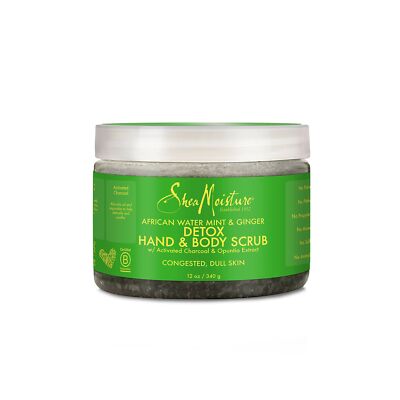 Shea Moisture African Wild Water Mint Detox & Stimulate Hand & Body Scrub care