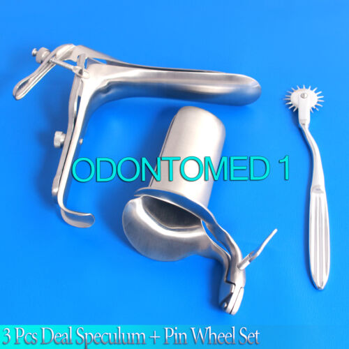 Collin & Graves Vaginal Speculum Large With Single Prong Pinwheel Ob/Gynecology
