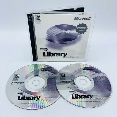 その他 Microsoft DEVELOPER NETWORK CD Microsoft MSDN Library Disc Set (2 CD's) | eBay