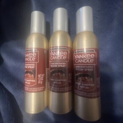 Yankee Candle 3-Pack Concentrated Air Freshener Room Spray Crisp Campfire Apples