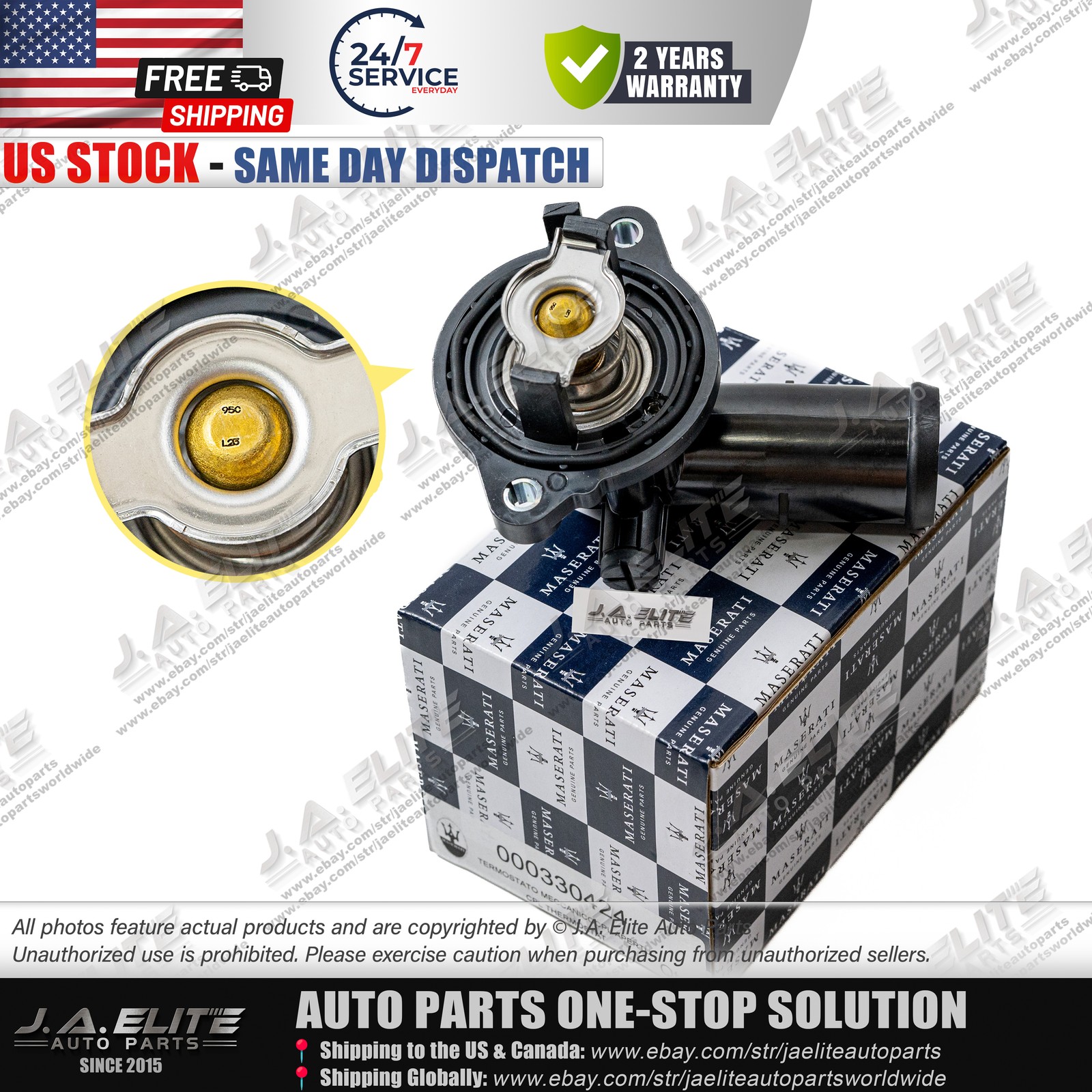 物買い屋 Amazon | NLQR サーモスタットハウジングアセンブリ マセラティ