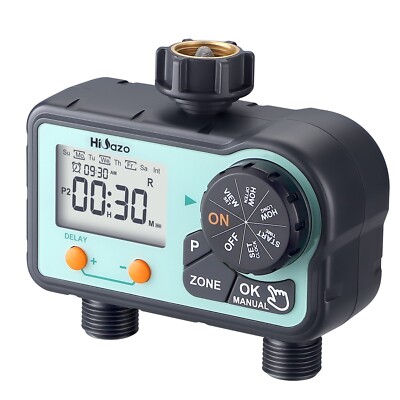 Lawn Sprinkler Control Irrigation Watering Timer Controller Garden Auto Shut Off