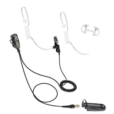 ArrowMax 6-Pin Quick Disconnect  Clear Tube Earphone for Motorola GP328 HT750
