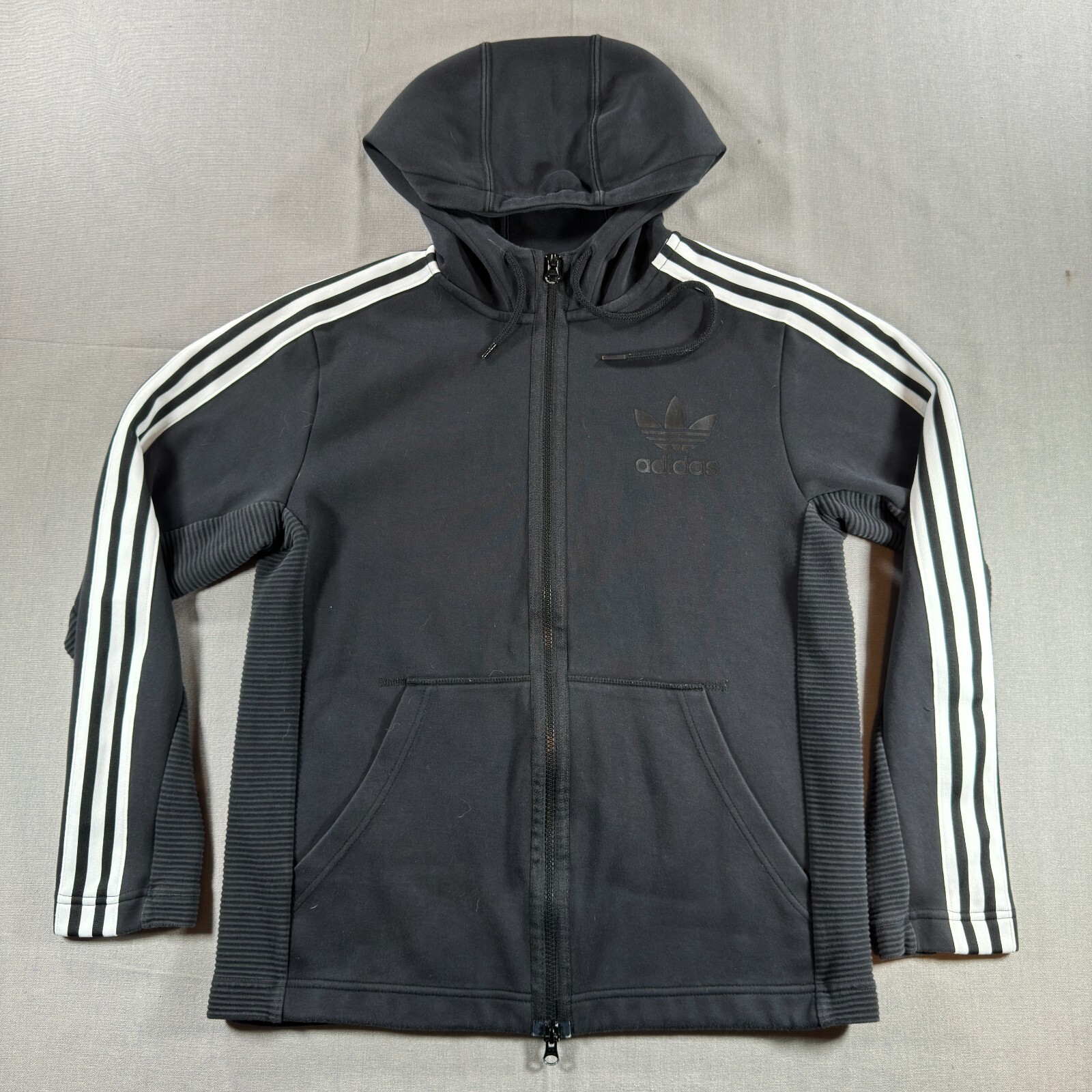 トップス 00s adidas zip hoodie trefoil logo Adidas Full Zip Hoodie 3 Stripes Trefoil Logo Y2K Sz XL | eBay