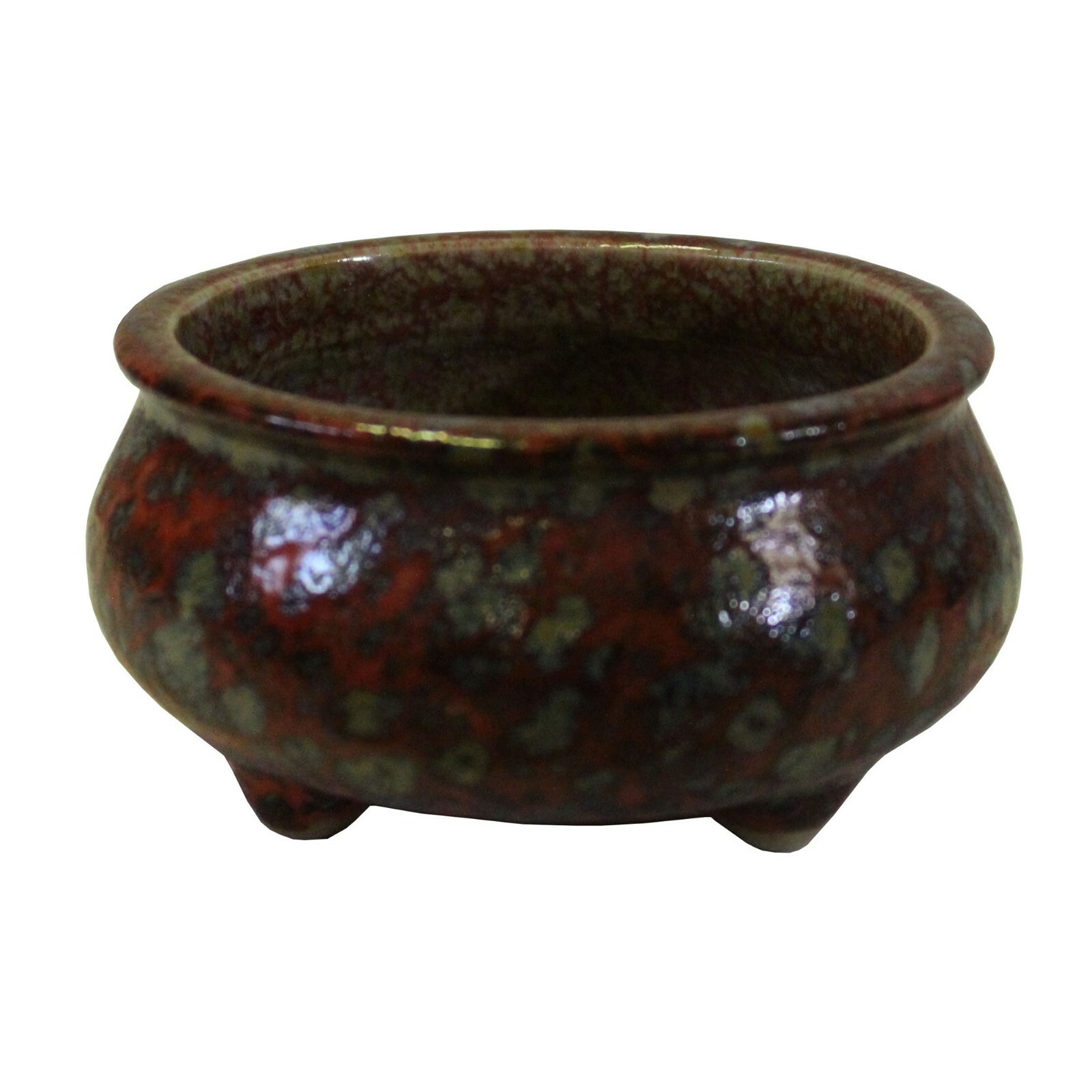 Chinese Handmade Ox Blood Red Marks Ceramic Incense Holder Urn ws346S Chinese Handmade Ox Blood Red Marks Ceramic Incense Holder Urn ws346S