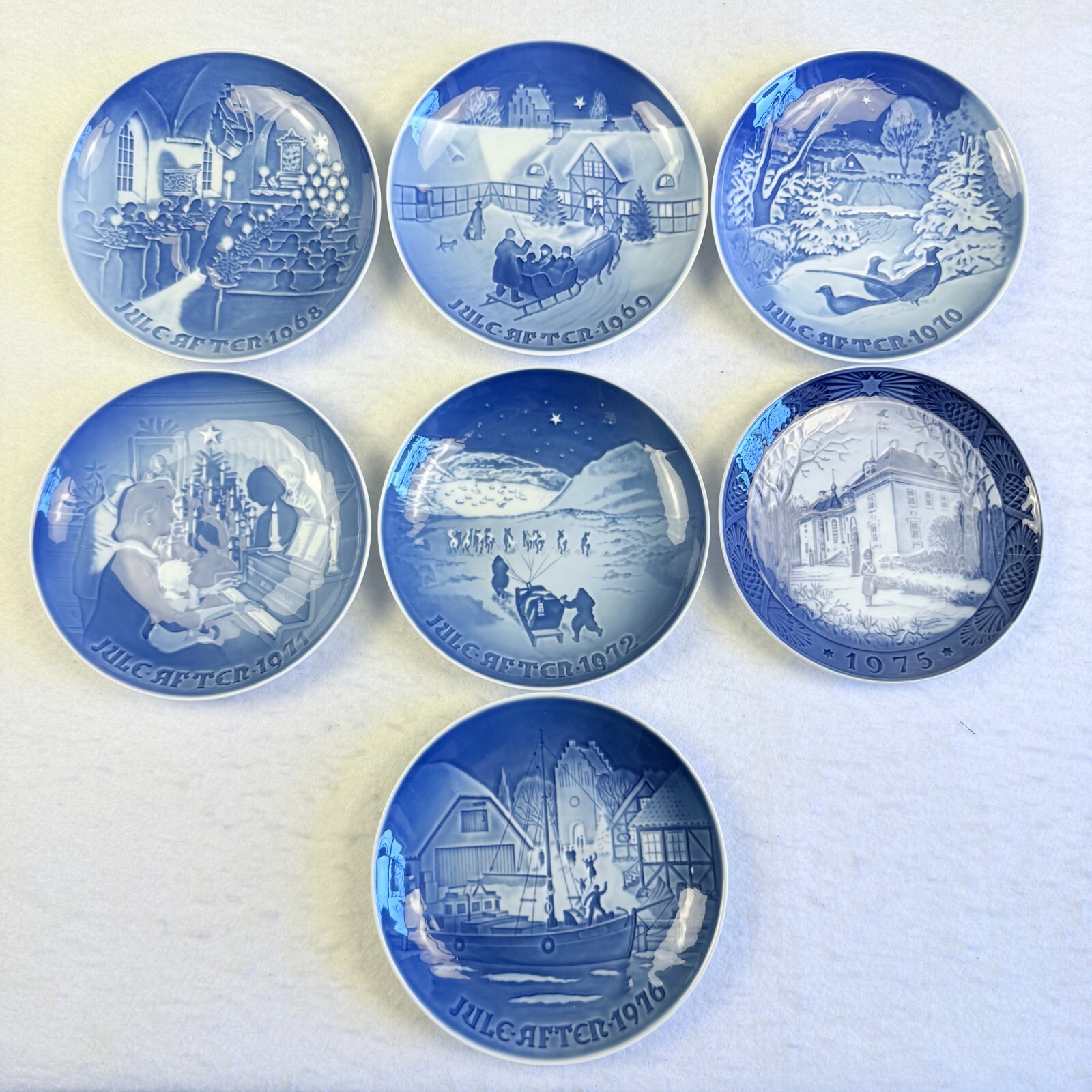 Bing & Grøndahl クリスマスプレート 2010-2016年 7枚 7 Bing & Grondahl B&G Christmas Plates Copenhagen Denmark