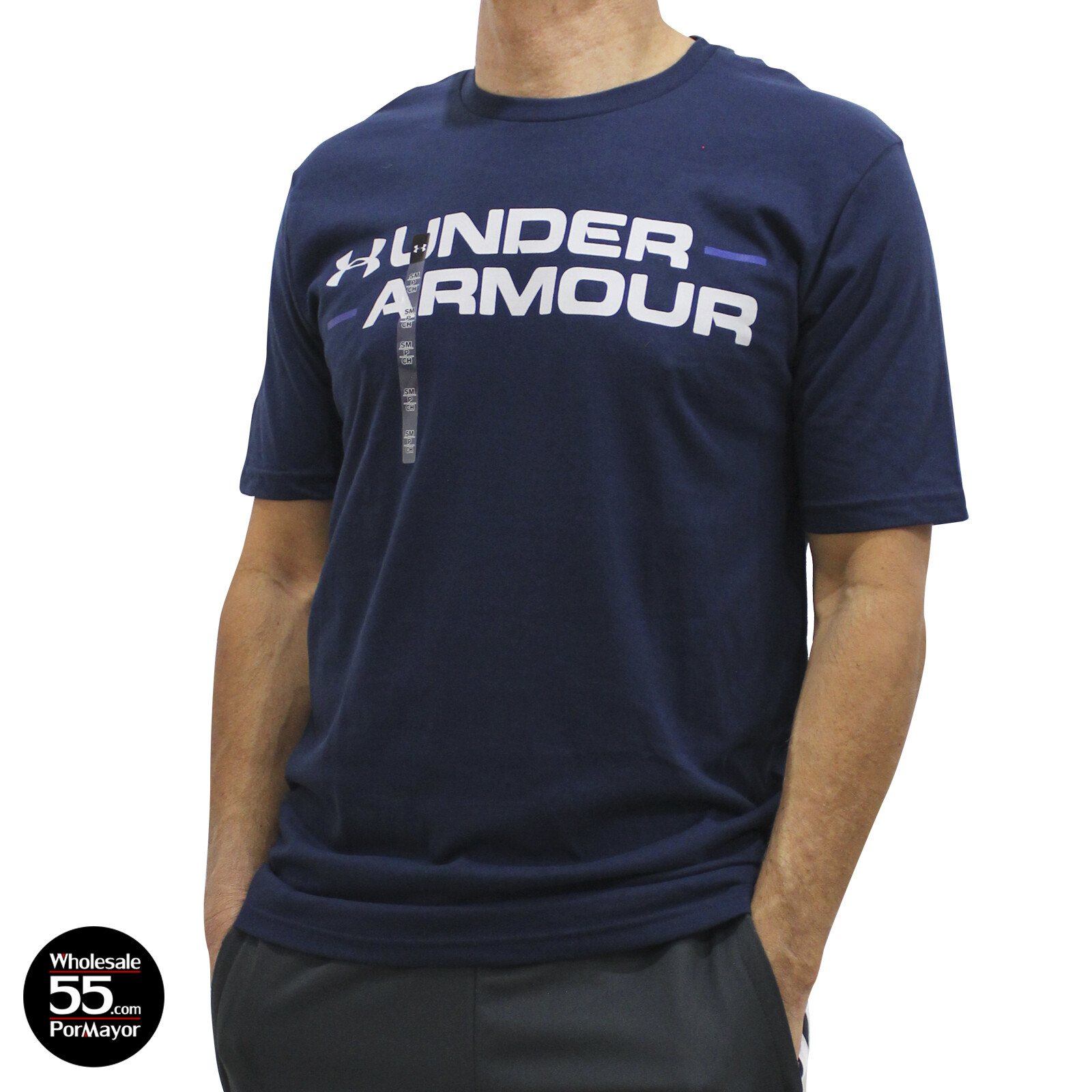 navy blue under armour t shirt