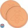 2 Pack Terracotta Brown Sugar Saver, Reusable Brown Sugar Keeper Terra Cotta Sugar Softener Container Disc for Food Storage Containers
