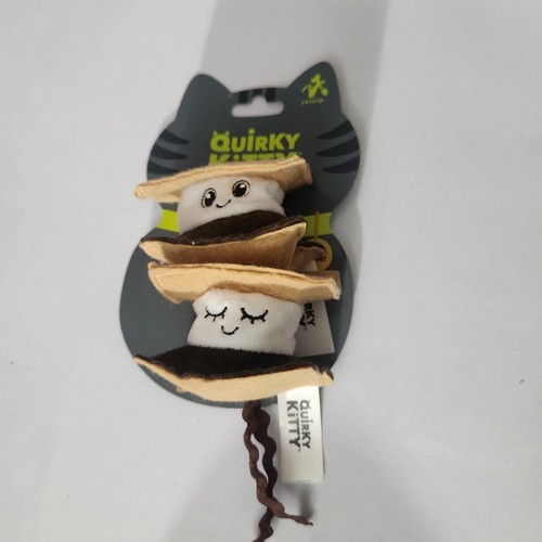 Quirky Kitty Meow Smores 2PK Catnip Filled Cat Toys