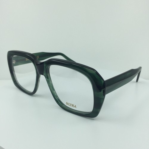 Pre-owned Goliath Ii Eyeglasses Ultra  2 C. Translucent Green 62-20mm Holland In Clear Demo Lenses