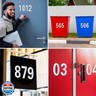 Reflective Mailbox Numbers for Outside - 30 Pcs Waterproof Mailbox Numbers Stickers, Large 3 Inch Self Adhesive 0-9 Vinyl Number for Mailbox, Door, Garbage Bins, Address Number (White)