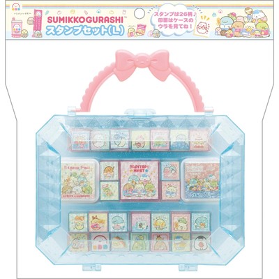 San-X Sumikko Gurashi rubber stamp Set (L) Blue FT72701 H165 x W160 x D45mm