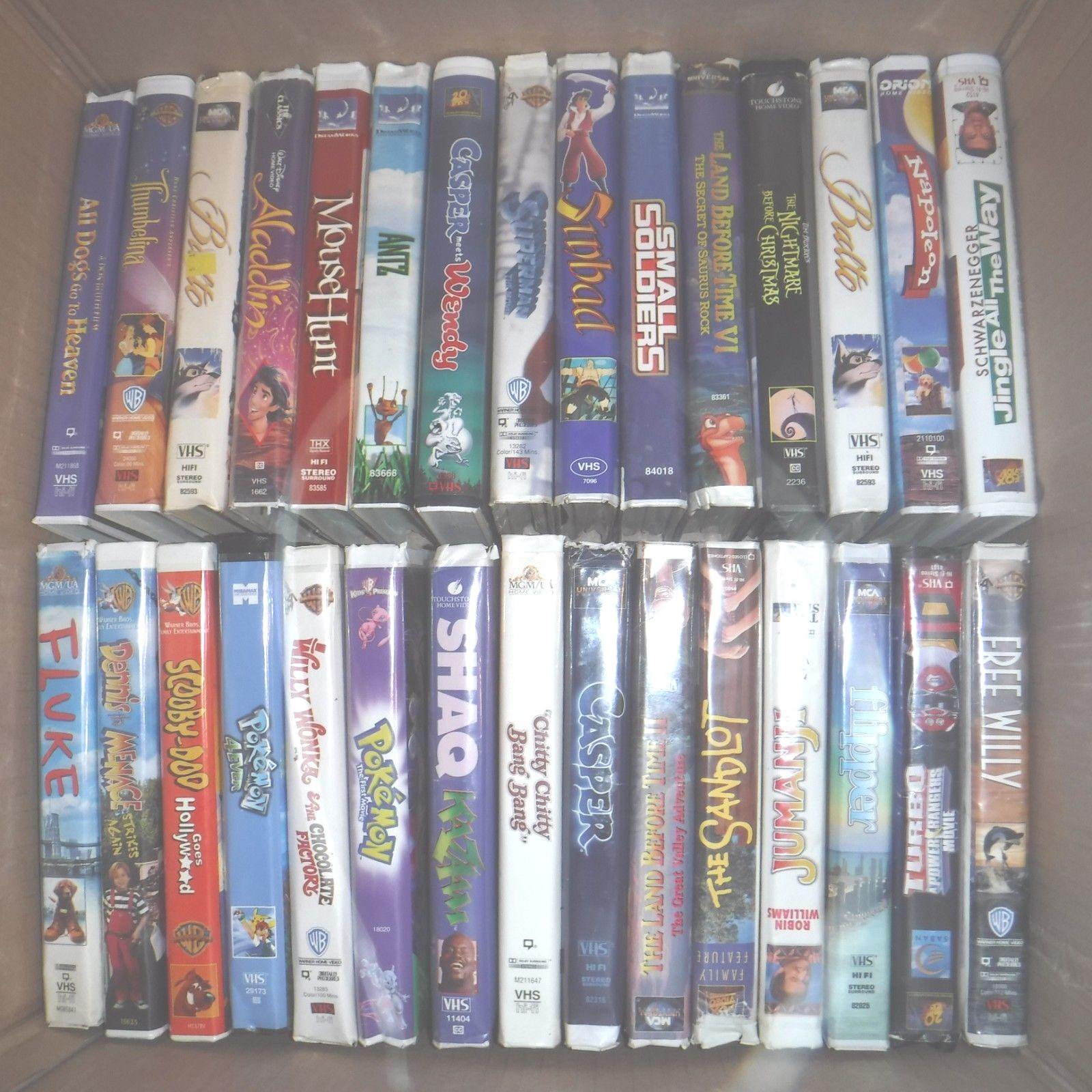 Huge Disney kids movie lot 63 VHS Movies