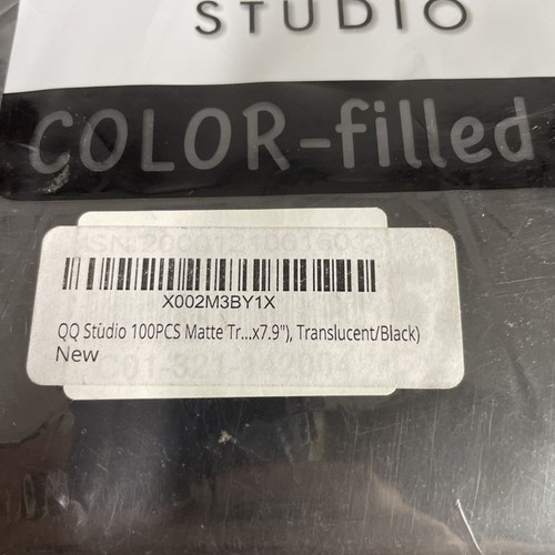QQ Studio 14x20 Food Safe QuickQlick™ Flat Bag with Clear Window and Tear Notch