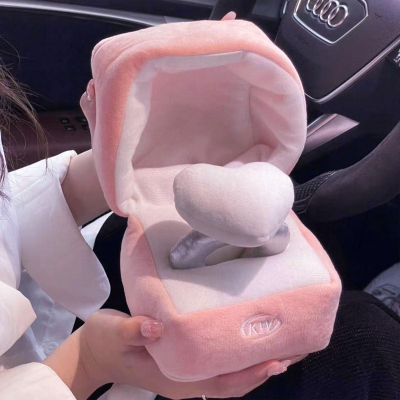 Plush Toy Love Diamond Ring Case Memory Gift