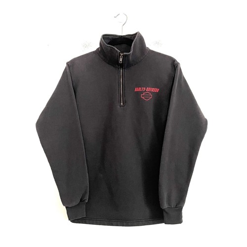 Vintage Harley Davidson Women's 1/4 Zip Pullover Sweatshirt