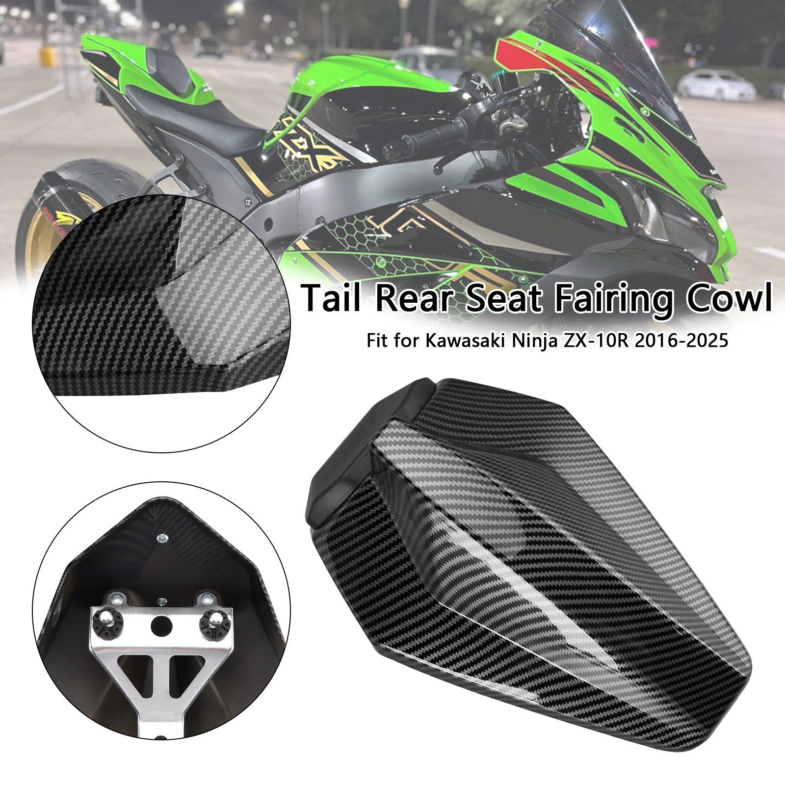 SAN Racing Tail Rear Seat Fairing Cowl For Kawasaki ZX10R ZX-10R 2016