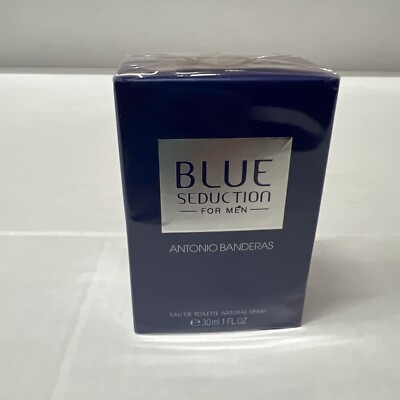 BLUE SEDUCTION ANTONIO BANDERAS FOR MEN  EAU DE TOILETTE 1 FL OZ NEW