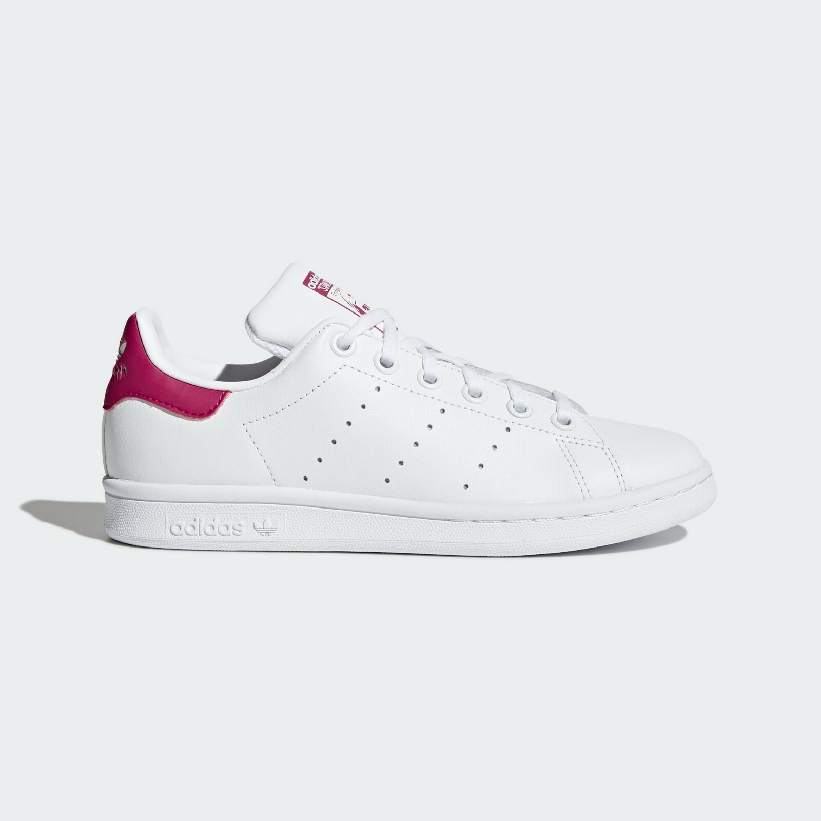 Обувь Adidas Originals для больших детей Stan Smith Jr. NEW AUTHENTIC White/Pink B32703