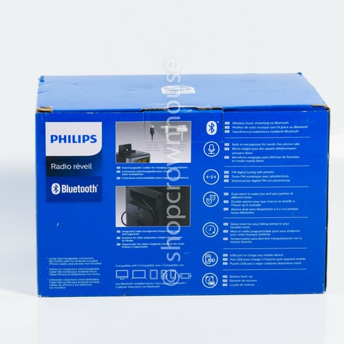 Philips AJT3300/37 Clock Radio Bluetooth iPhone, Android, Windows Phone