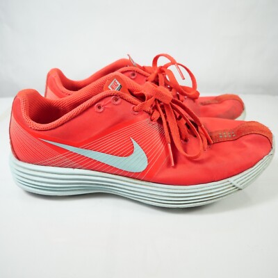 Nike Lunaracer 3 Men's Lunarlon Running Shoes Red Orange Pink Blue Soles Size 6