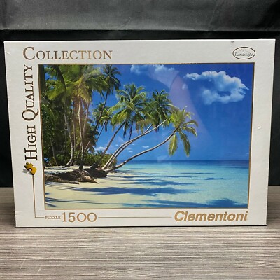  33''x23'' 1500 Piece Tropical Sea Jigsaw Puzzle Made in Italy by Clementoni