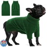 Queenmore Dog Sweaters for Medium Dogs Girls Boys,Soft Dog Sweater Christmas,Turtleneck Pullover Pet Sweaters Knitwear Outfit for Holiday,Knitted Soft Thick Warm Sweater for Bulldog,Dachshund(Green,M)