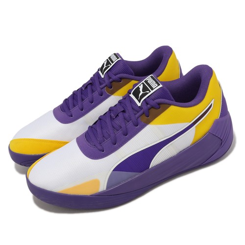 

Мужские баскетбольные кроссовки Puma Fusion Nitro Team Violet Yellow Purple Lakers 377035-09, Фиолетовый, Fusion Nitro Team