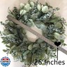 Easy Fine 26 Inch Artificial Eucalyptus Wreaths for Front Door for All Seasons,Spring Summer Fall Autumn Winter Christmas Wreath,Large Neutral Everyday Greenery Wreath,Home Wall Door Porch Decor