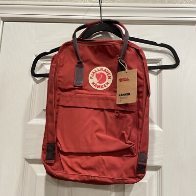Fjallraven Kanken Laptop 13'' Backpack Red NWT NEW