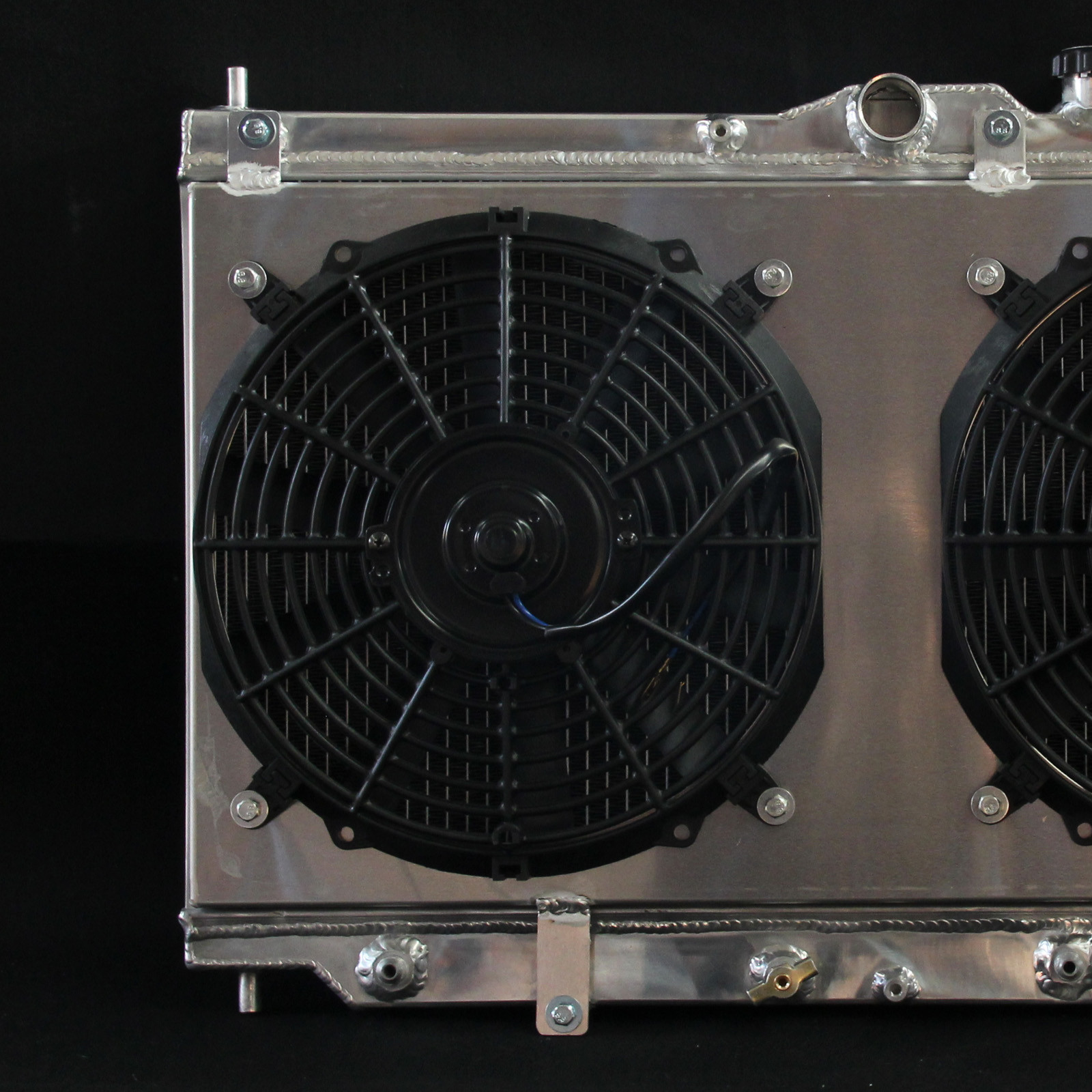 2Row/CORE Aluminum Radiator+Fan Shroud For Honda Accord Prelude S VTEC