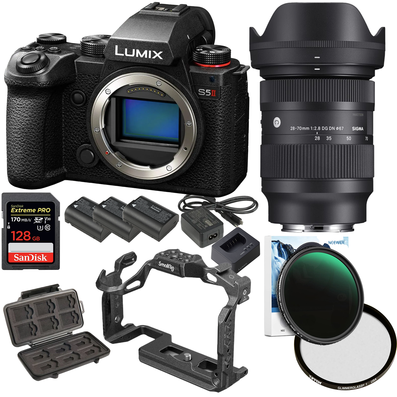 Panasonic Lumix S5II Mirrorless Camera + Sigma 28-70mm +