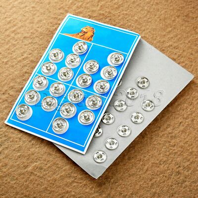 100Pcs 10mm 12mm 14mm Small Metal Snap Fasteners Press Button Stud Home DIY Tool